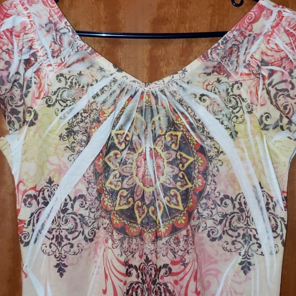 Y2K EYESHADOW PEPLUM TOP - Picture 6 of 6